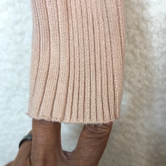 NWT Samsoe Samsoe Womens Tan Ribbed Open Front Dress SIZE MEDIUM NEW WITH TAGS - Picture 5 of 7